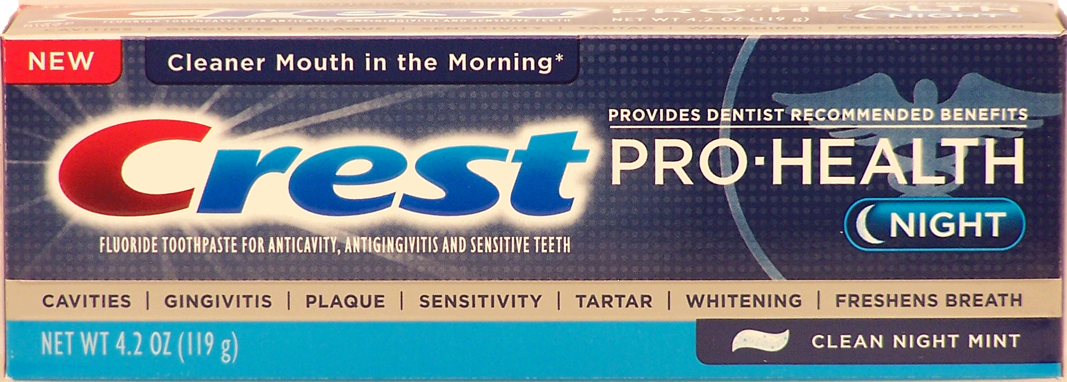 Crest&nbsp;Pro-Health Night&nbsp;fluoride toothpaste for anticavity, antigingivitis and sensitive teeth Full-Size Picture